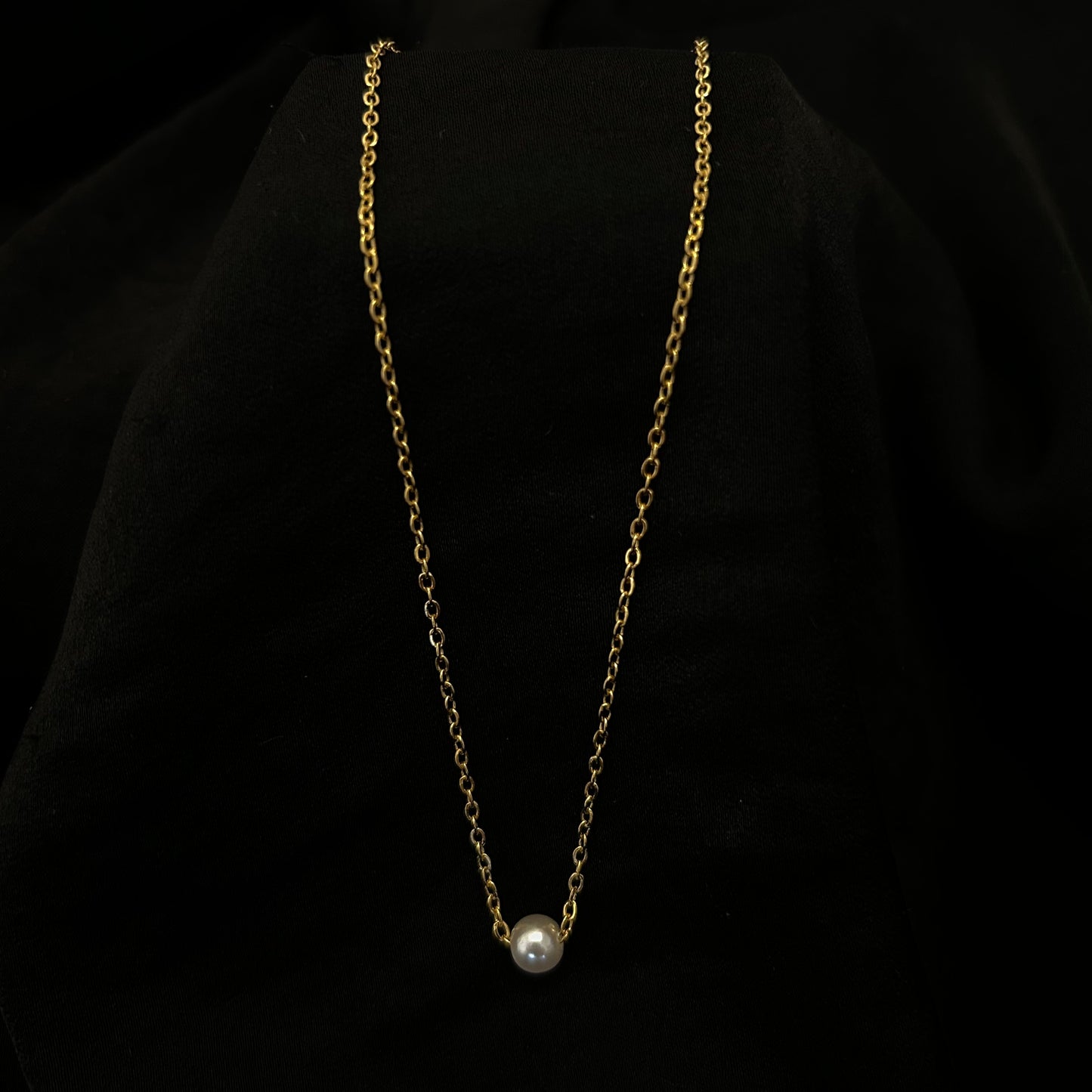 Pearl Halskette (gold)