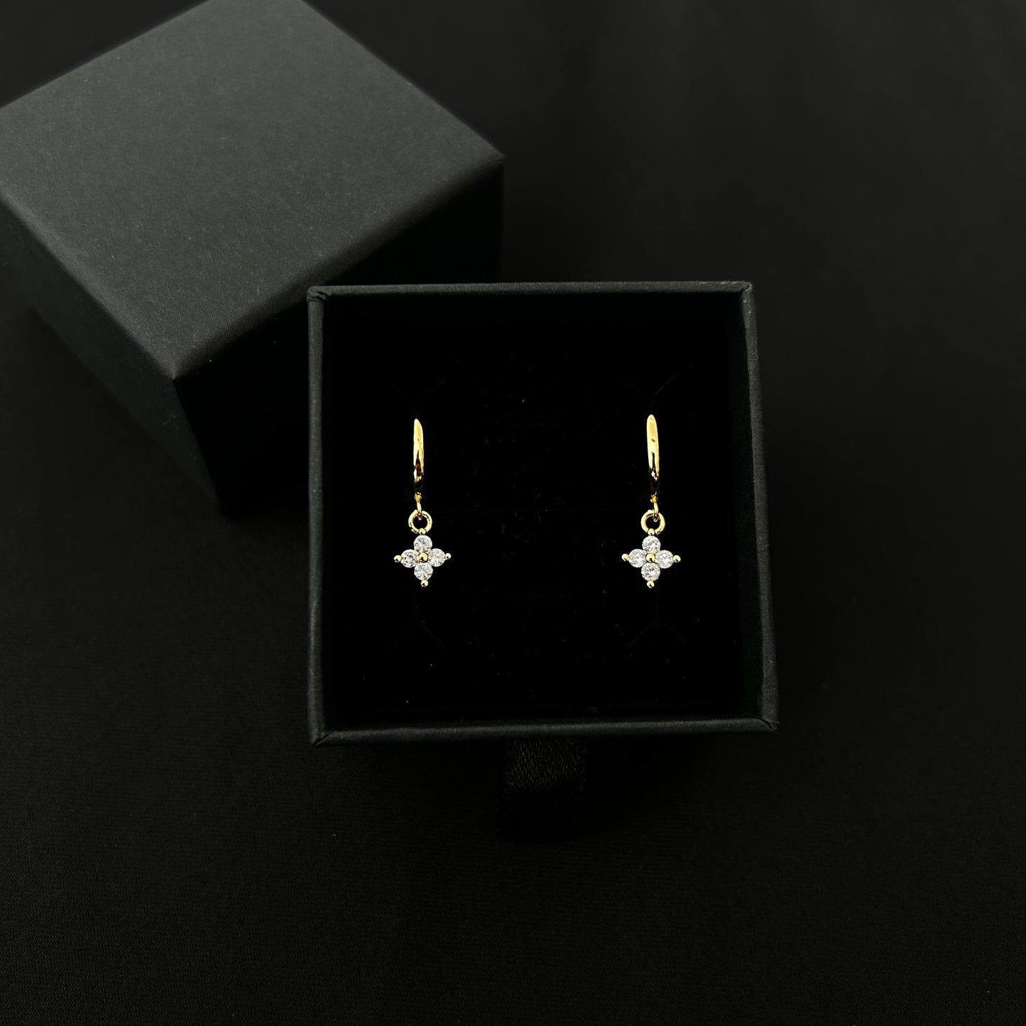 Kleeblatt Ohrringe (gold)