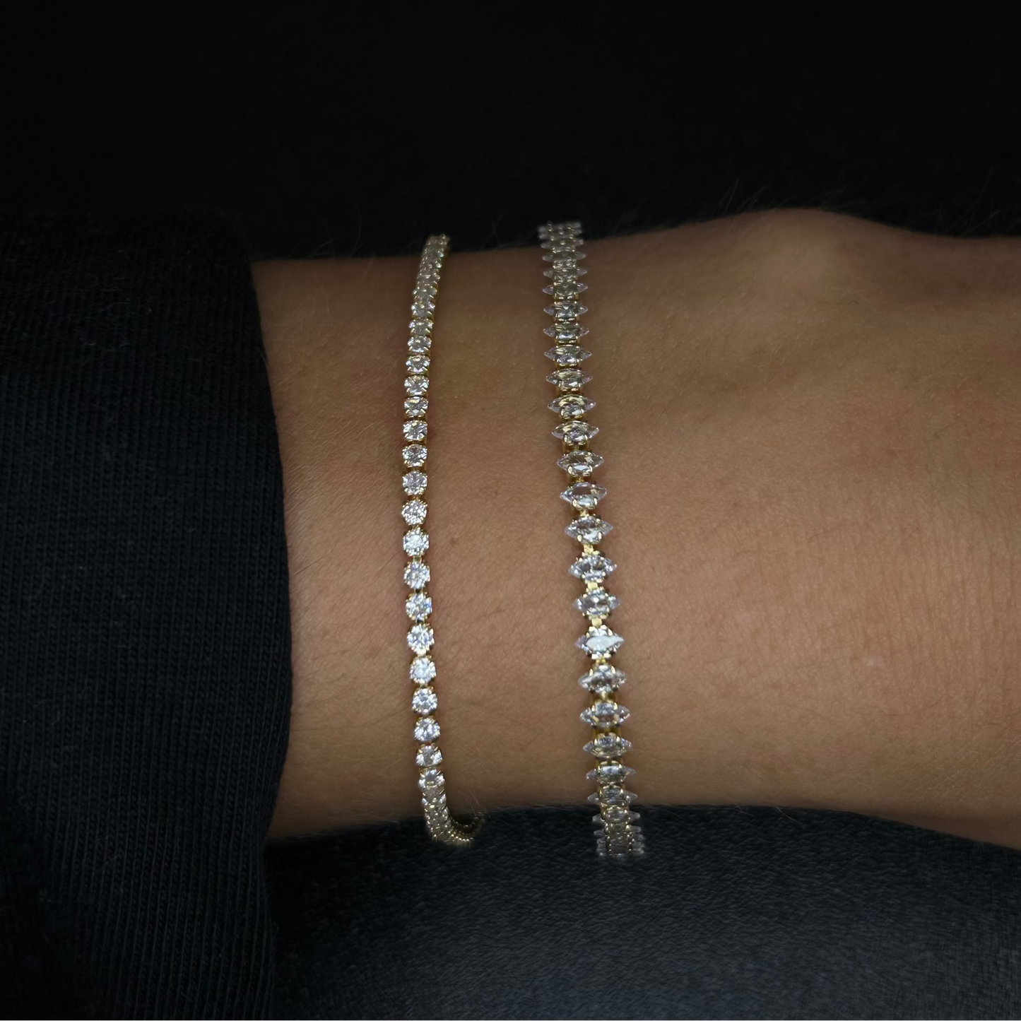 Tennis Armband (gold)