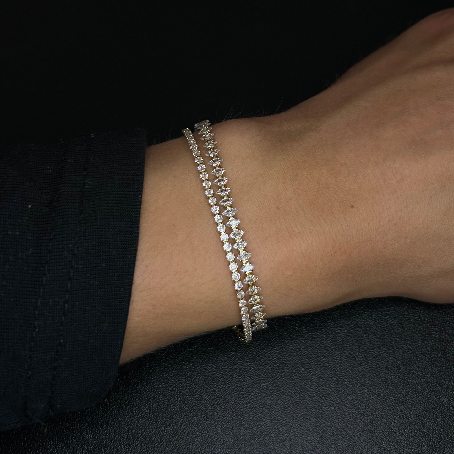 Tennis Armband (gold)