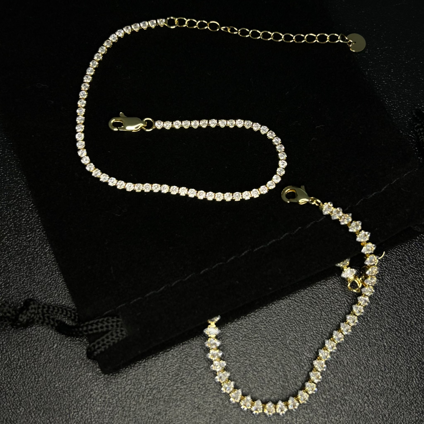 Tennis Armband (gold)