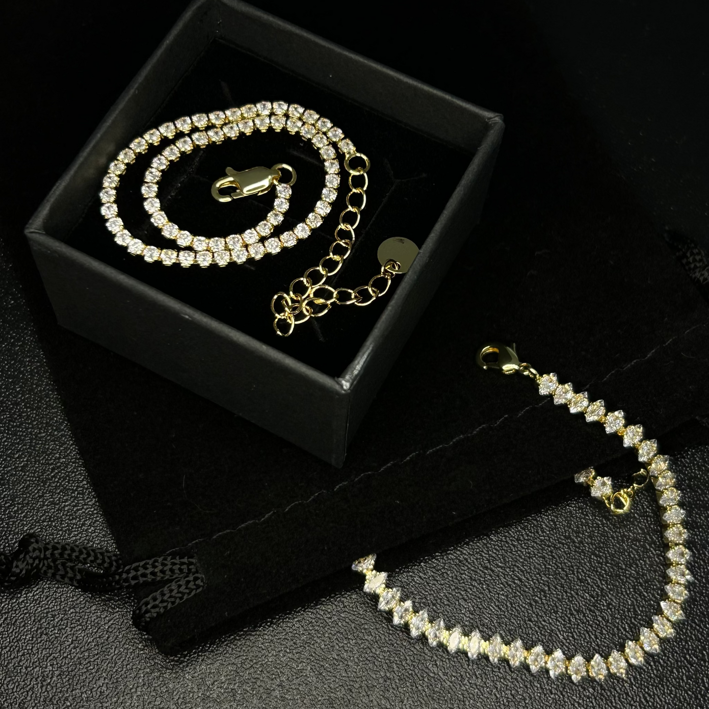 Tennis Armband (gold)