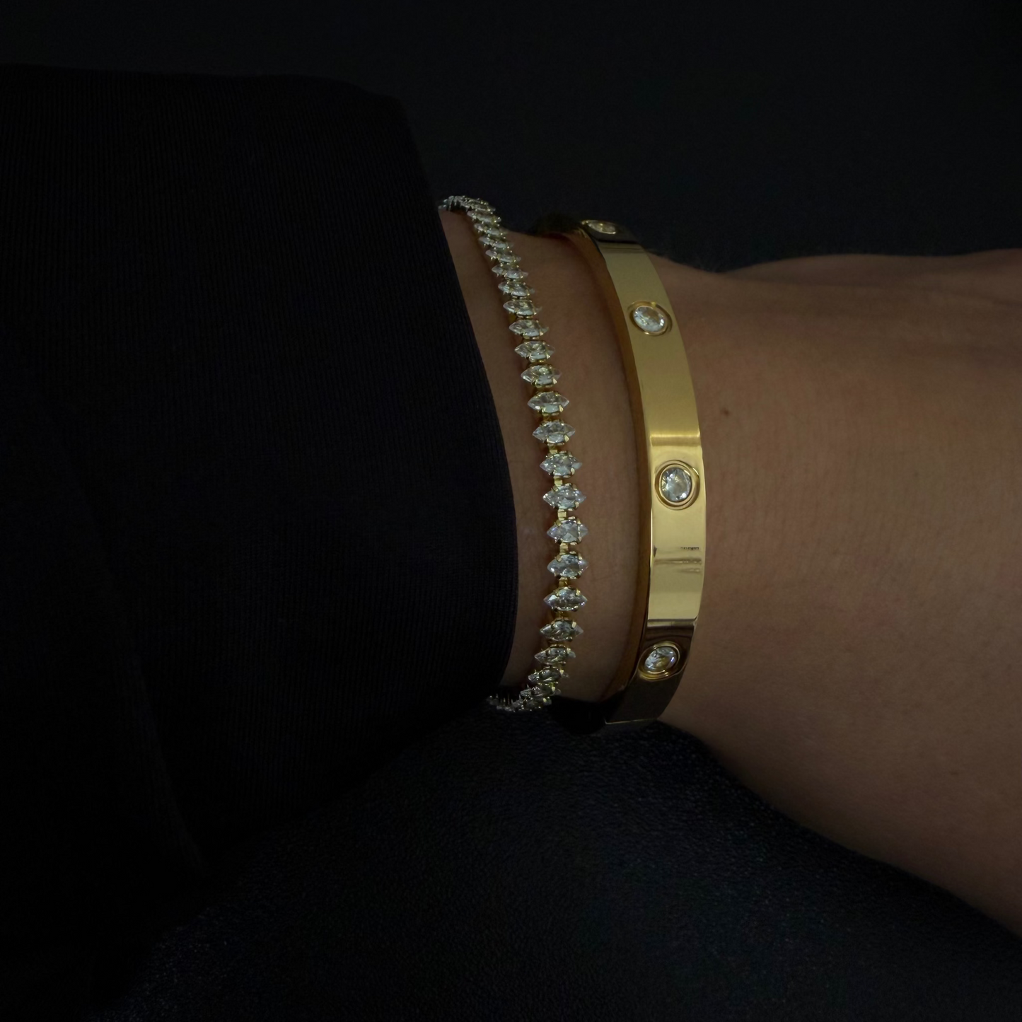 Hexa-Tennis Armband