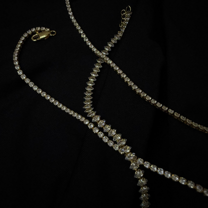 Tennis Armband (gold)